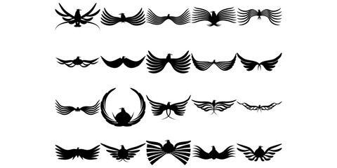 Fototapeta premium Eagle Bird Wing Logo