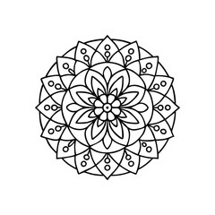 A Simple Mandala With An Elegant Design