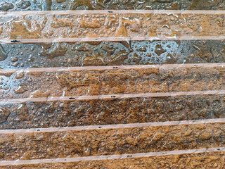 Ceramic floor Textured Surface with Water Droplets. Water drops on the tile floor