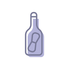 Bottle Vector icon