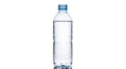 Isolated Clear Plastic Water Bottle with Liquid