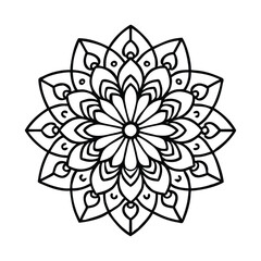 A Simple Mandala With An Elegant Design