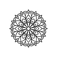 A Simple Mandala With An Elegant Design