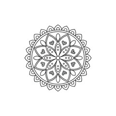 A Simple Mandala With An Elegant Design