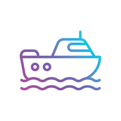 Boat Vector icon