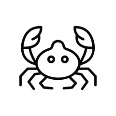 Crab Vector icon