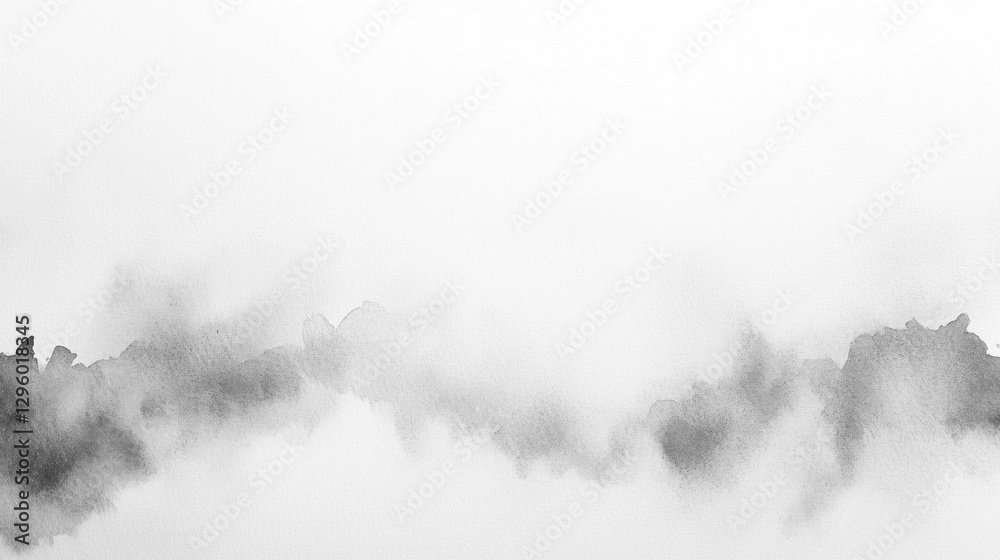 Poster soft gray tones merge seamlessly into a serene atmosphere, creating a dreamlike landscape that invit