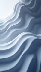 Obraz premium Smooth modern wave texture with abstract light gray and white line curve vector illustration for space background design , smooth, abstract, line