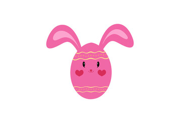 happy easter Set of Easter eggs with different textures Beautiful pattern on a white background Pastel pink, spring holidays, holiday decorations, easter icons set