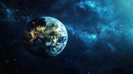 Obraz premium earth day，earth in space