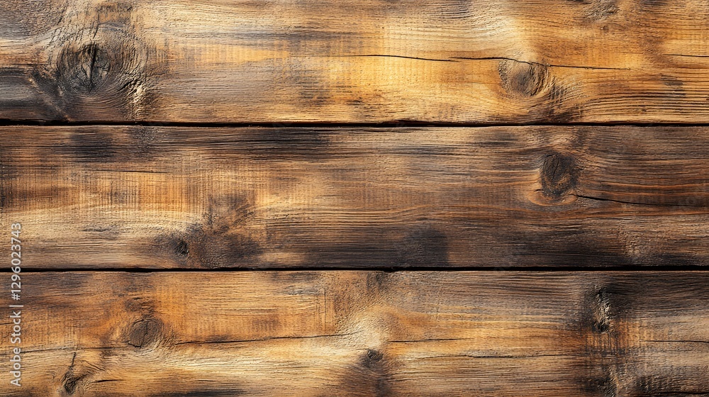 Aufkleber a close-up shot of rustic brown and golden wooden planks. ideal background for design projects. rust