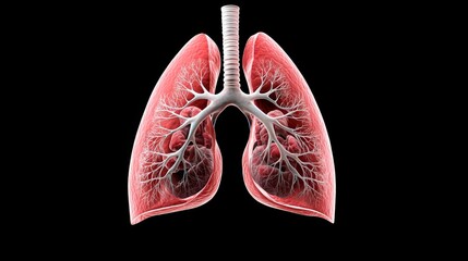 Exploring lung anatomy medical education 3d model digital environment detailed view health concepts
