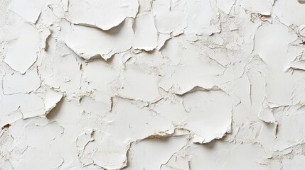 Obraz premium A textured surface showcases layers of peeling white paint, revealing a rugged charm that invites creativity. This backdrop offers a unique aesthetic for artistic projects and interior design