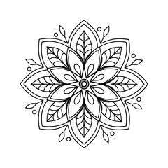 A Simple Mandala With An Elegant Design