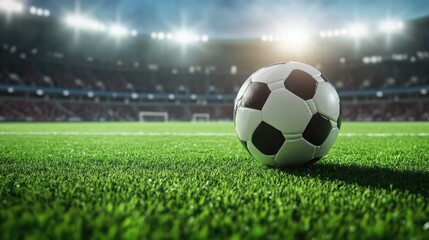 Fototapeta premium Dynamic College Soccer Match: Action-Packed Game on the Field with Teams Competing for Victory