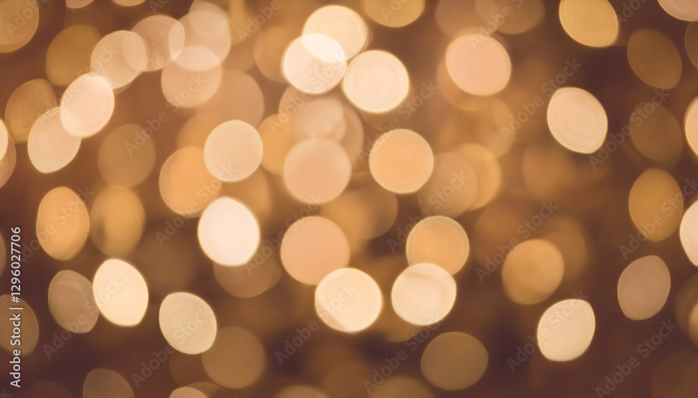 Poster golden festive bokeh lights background. sparkling colorful glowing and defocused bokeh confetti