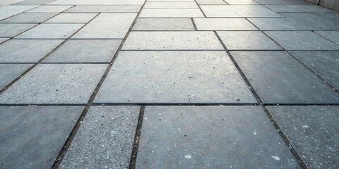 A Perspective View of a Pavement Constructed from Interlocking Stone Slabs Featuring a Subtle Textural Variation