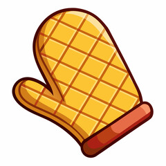 quilted fabric oven mitt