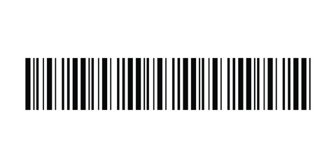 Barcode icon vector on white background
