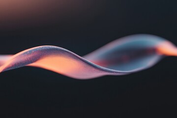 Fototapeta premium Flowing curves create an ethereal ambiance, capturing soft light