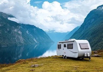 Gordijnen camping in the mountains © Carlos
