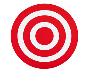 Red and white target icon