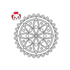 A Simple Mandala With An Elegant Design