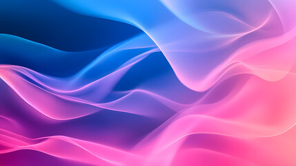 Fototapeta premium Abstract background with a gradient of blue and pink colors, blurred effect 