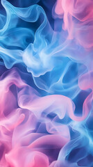 Obraz premium Abstract background with a gradient of blue and pink colors, blurred effect 