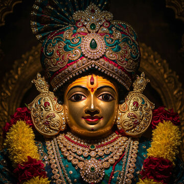Goddess Amman in a Temple Setting