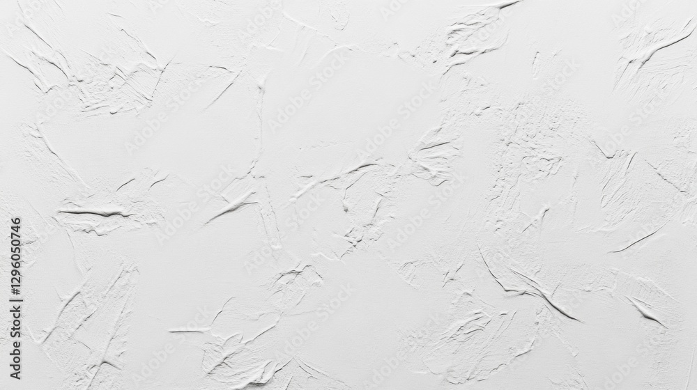 Poster A beautifully textured white wall features subtle patterns that create depth and interest. This minimalistic design element enhances the tranquility of a modern interior space during the day