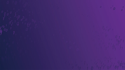 Coding Programming Digital Tech Vector Background Design. Ones and Zeroes Backdrop Print