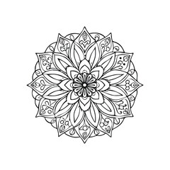 A Simple Mandala With An Elegant Design