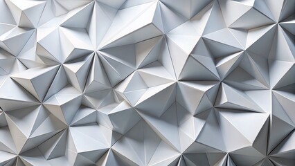 Fototapeta premium Abstract White Origami Geometric Background with Copy Space - Modern Minimalist Design