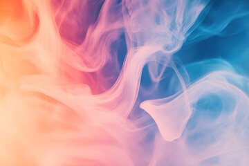 Obraz premium Soft swirls of color blend harmoniously, evoking dreamy atmosphe