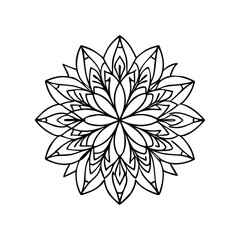 A Simple Mandala With An Elegant Design