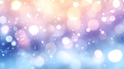 Obraz premium Blurred abstract background featuring light bokeh particles and a gentle gradient