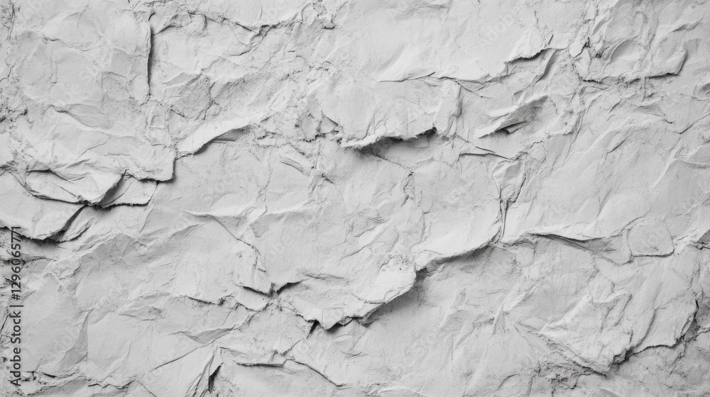 Aufkleber A fascinating display of a crumpled and textured gray surface vividly captures the interplay of light and shadow, inviting exploration of its unique patterns and depth