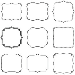 set of vintage frames
