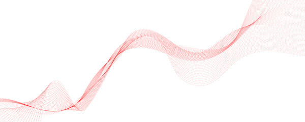 red ribbon isolated on white