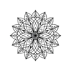 A Simple Mandala With An Elegant Design