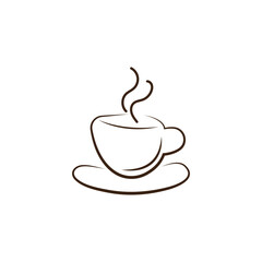 coffee cup icon, coffee mug design, hot drink espresso.