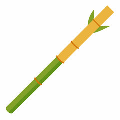 Fototapeta premium Bamboo Straw - eco-friendly item on white background