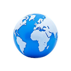 Fototapeta premium Digital globe on transparent background