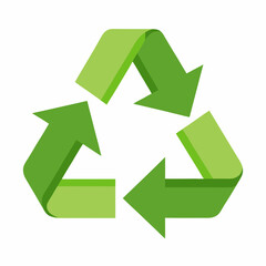 Recycling Symbol icon in green color scheme