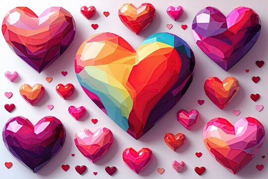 Beautiful Heart Abstract Art Inspired by Love and Warm Feelings