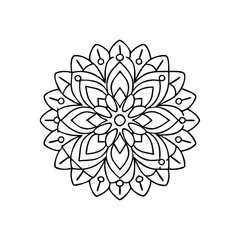 A Simple Mandala With An Elegant Design