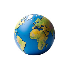 Digital globe on transparent background