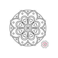 A Simple Mandala With An Elegant Design