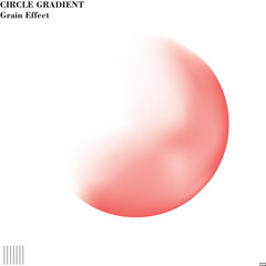 vector circle with gradient soft red like pearl